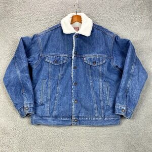 Vintage Levis Jacket Size Medium Blue Denim Sherpa Lined Trucker Type 3 USA